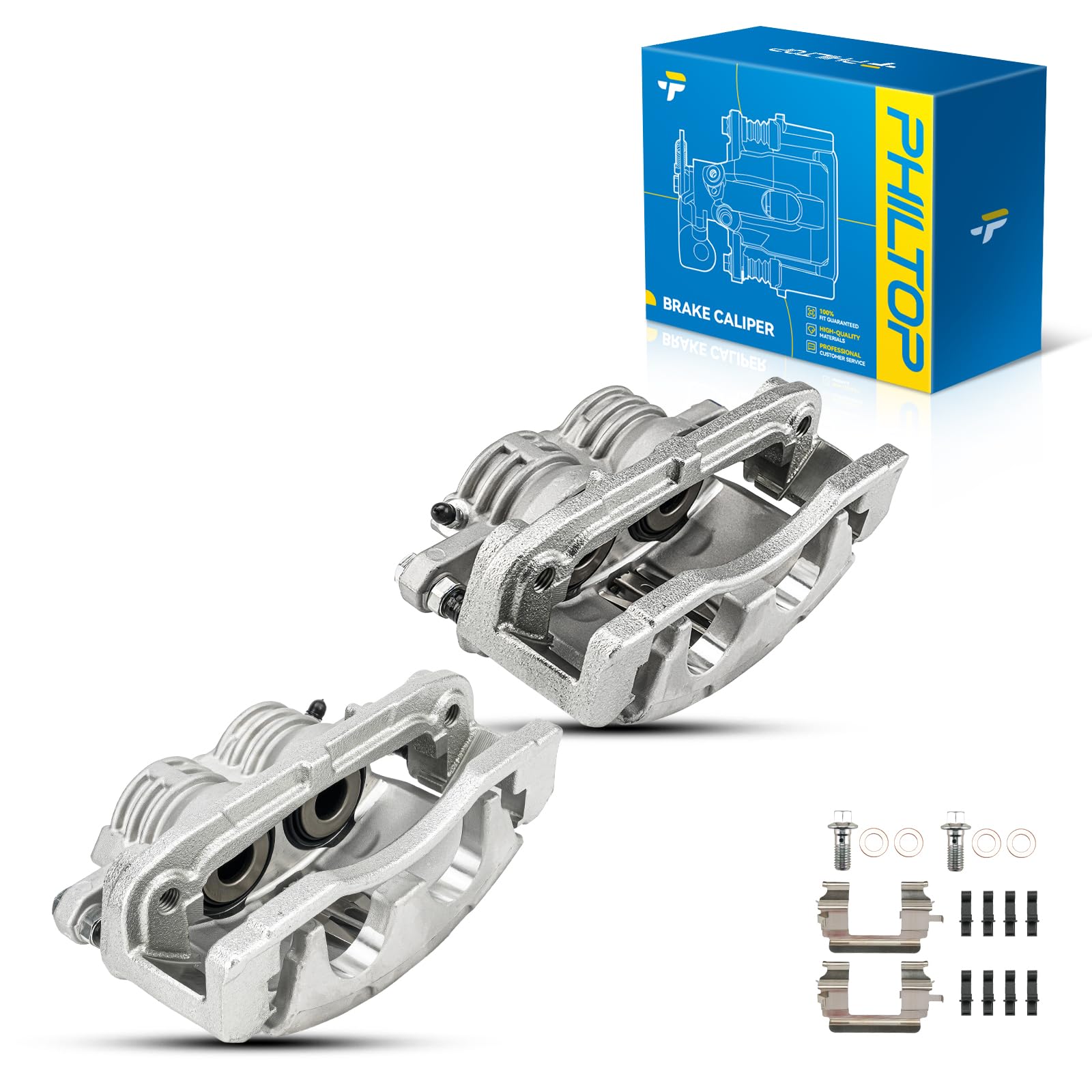 PHILTOP Front Brake Caliper w/o Pads Compatible with 2002-2005 Trailblazer