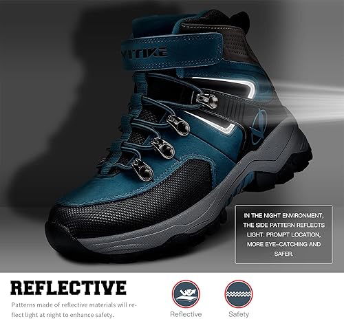 Miniatura 3 de Littleplum Boys Snow Boots Winter Waterproof Antiskid Boots Hiking Outdoor Shoes for Unisex Kids(Little KidBig Kid)