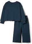 Amazon Essentials baby girls Aeub41054Scallop French Terry Pant & Top Set