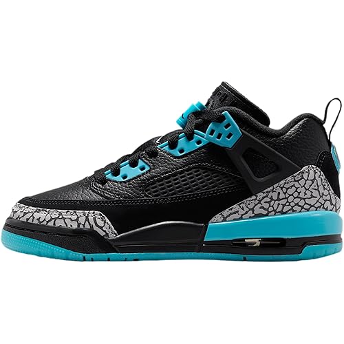 Jordan Spizike Low Big Kids' Shoes (Black/Gamma Blue/Wolf Grey)