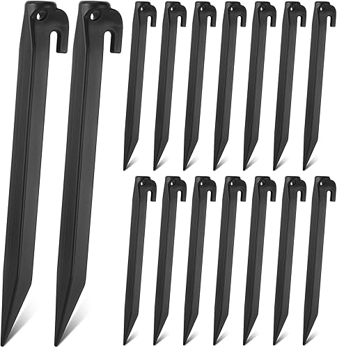 Estacas inflables de plástico de 9 pulgadas, estacas de repuesto para patio, accesorios inflables para tienda de campaña, estacas de tienda de