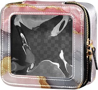 Bolsa de maquillaje pequeña transparente de m...