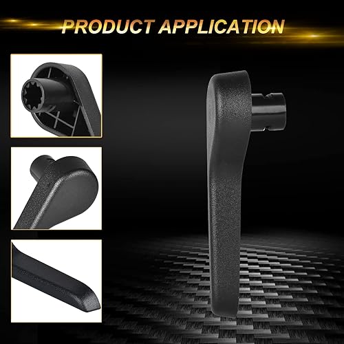Miniatura 3 de Manija reclinable negra para asiento trasero, ajuste delantero derecho del lado del pasajero, repuesto para Chevy Silverado Suburban 2007-2014, GMC