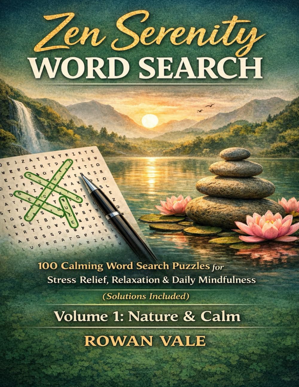 Zen Serenity Word Search: Volume 1: 100 Calming Word Search Puzzles for Relaxation, Mindfulness & Peaceful Moments (Solutions Included) (Zen Serenity Word Search Series)