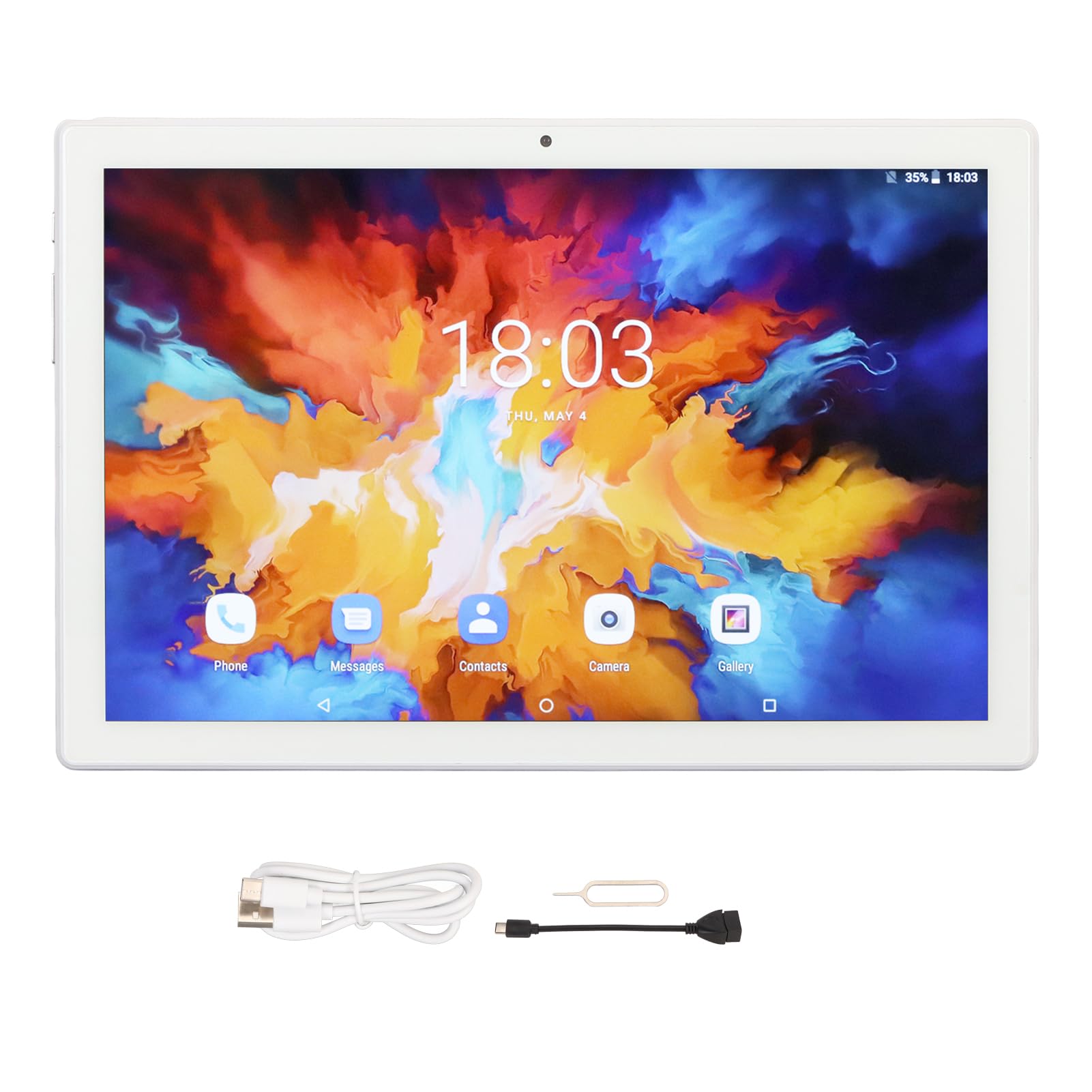 Tablet HD, Tablet Stacjonarny, Bateria 8800 MAh, 10,1 Cala, 4G LTE 5G WiFi, Aparat 8 MP 20 MP do Podróży (Wtyczka UE)