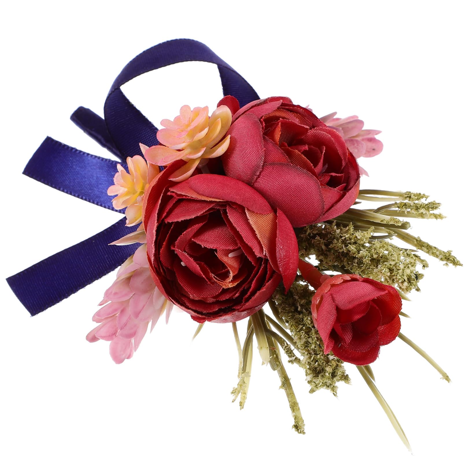 SHERCHPRY Braut Corsage Hochzeit Korsage Die Braut Ansteckblume Bräutigam Rose Ansteckblume Mädchen Männer Ansteckblume Bräute Künstlich Braut- Brautjungfer Polyester