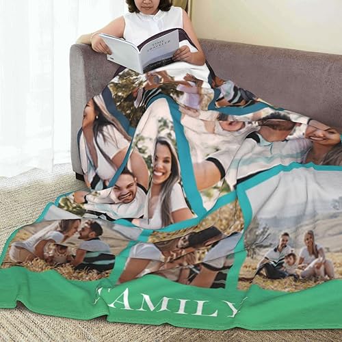 Vista 58 de Manta personalizada con fotos, texto, manta personalizada de franela, manta de fotos personalizada para bebé, madre, padre, amigos, regalo