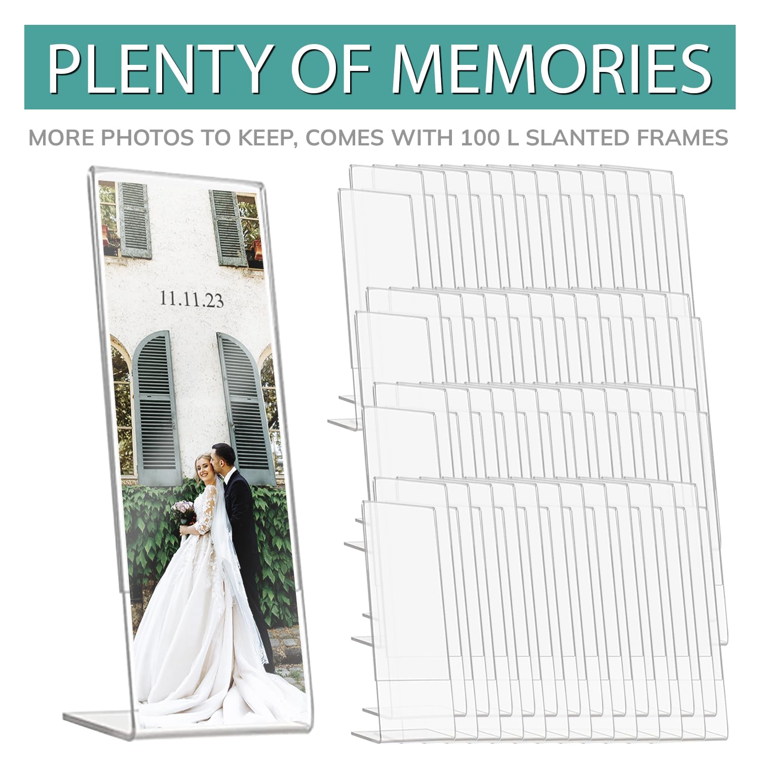 Amazon.com: pbf PHOTO BOOTH FRAMES 2x6 Acrylic Sign Holder | 2 x 6