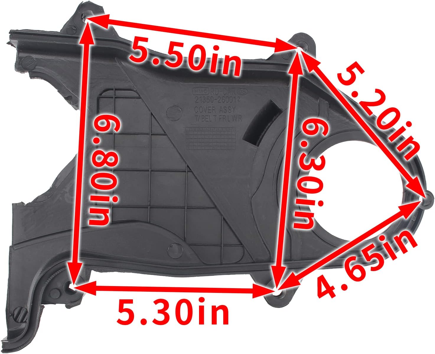 AUTOKAY 21350-26002 Lower Timing Belt Cover Fits for Hyundai Accent 1.6L 2001-2011 Kia Rio 2005-2011