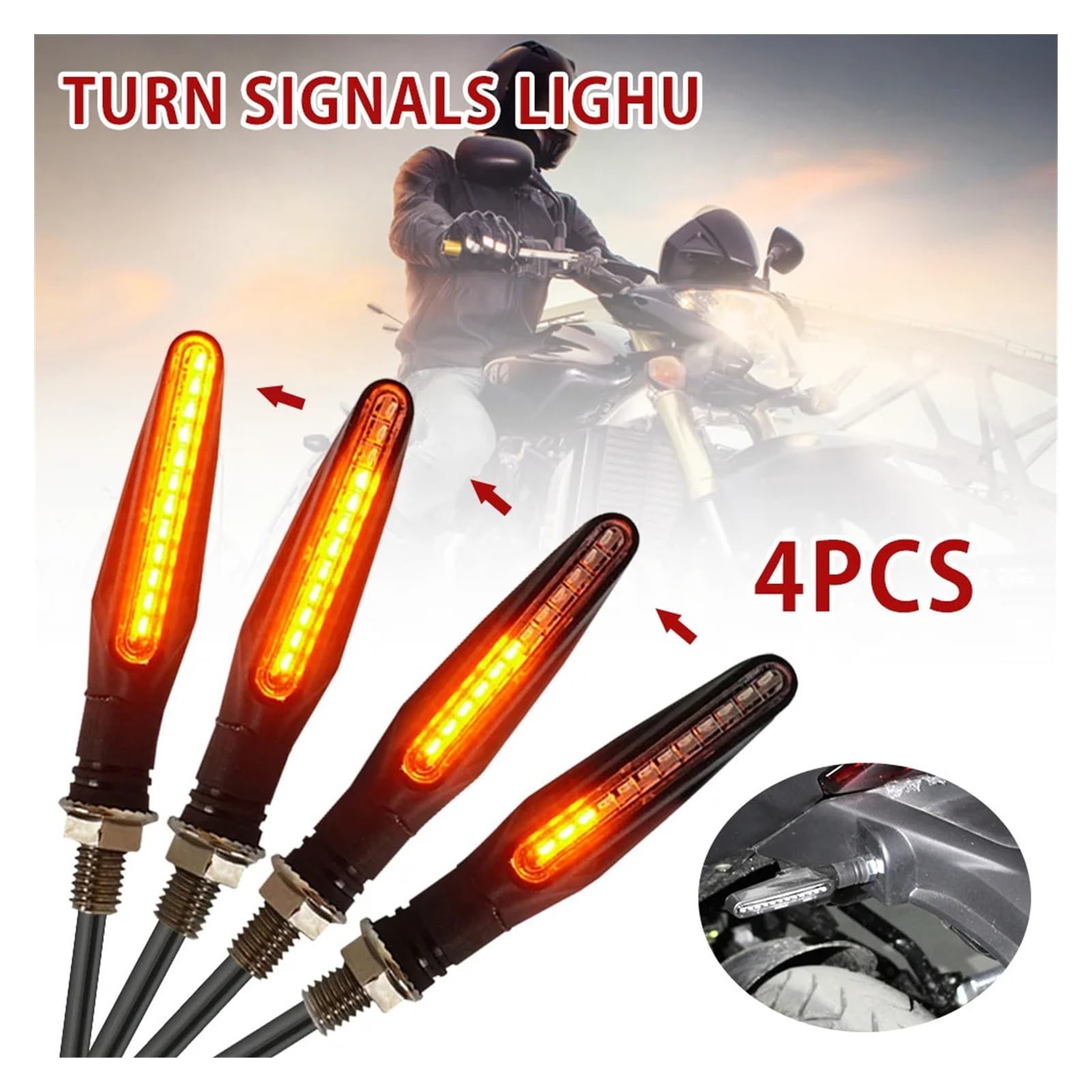 Indicatore di direzione universale moto a LED 12v Indicatoris Motos