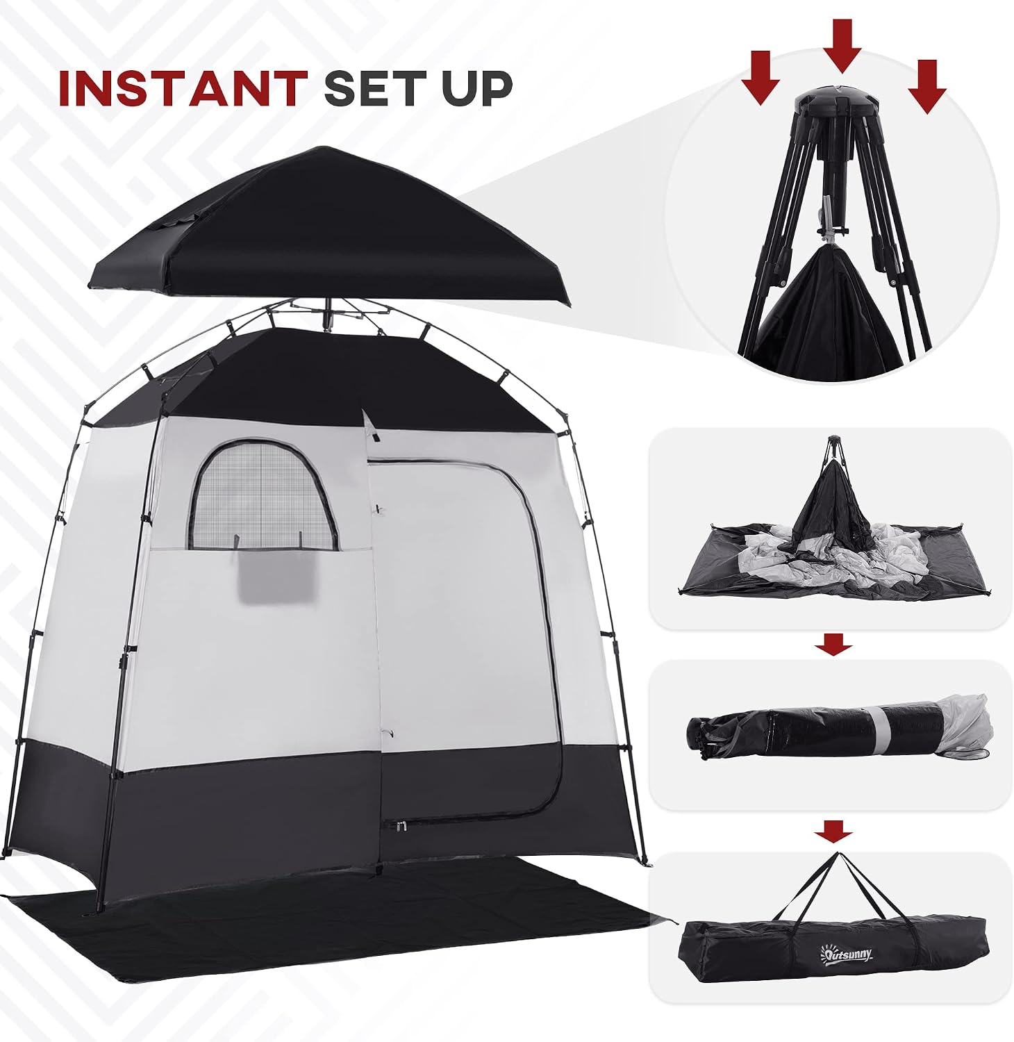 Camping Dome Tent is Suitable for 2/3/4/5 People, Waterproof, Spacious, Portable Backpack Tent, Suitable for Outdoor Camping/Hiking and Outdoor, Portable Tent