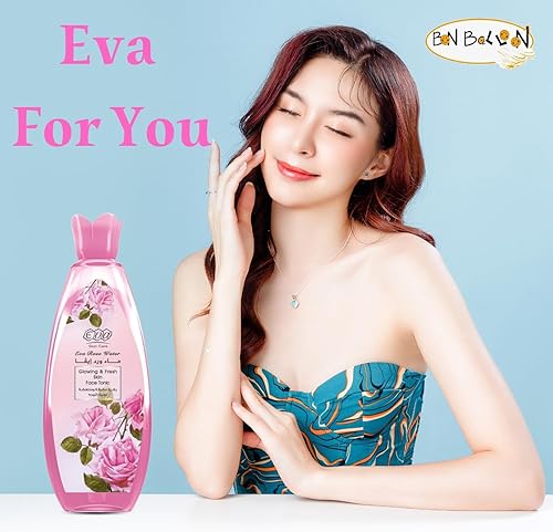 Miniatura 4 de Agua de rosas Eva para piel seca y frescura de la cara y el cuerpo propensos a la grasa de la rosa, purificación natural y vitalidad, restaura la