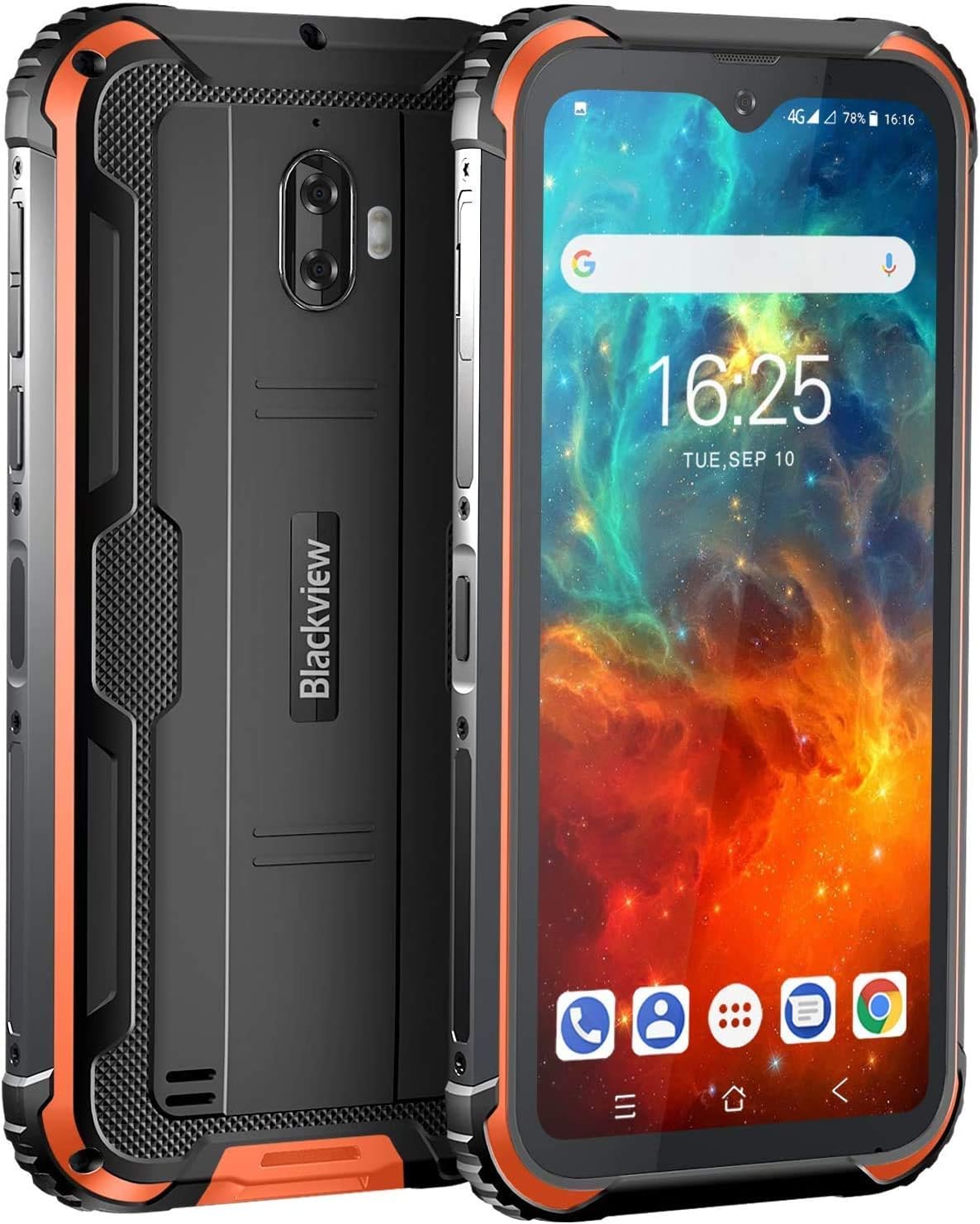 Blackview Unlocked Cell Phones, BV5900 Rugged Smartphone 5.7" HD+ Screen IP68 Waterproof Phones, 13MP Camera 3GB + 32GB 5580mAh Battery Dual SIM for GSM T-Mobile, Yellow…