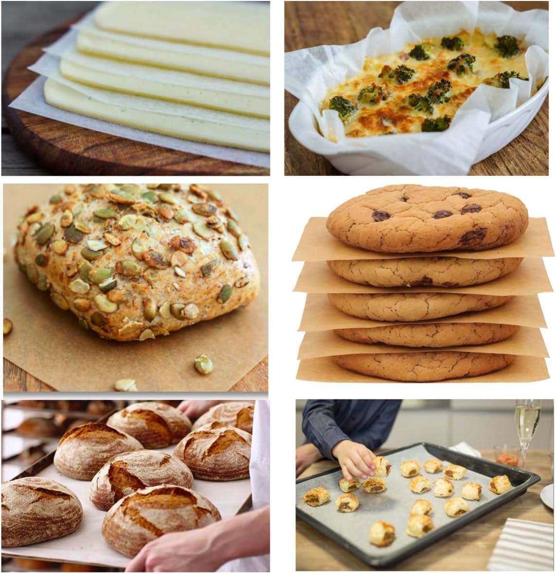 4x4 inch (43,200 sheets) Commercial Bulk Small Parchment Paper Squares - Unbleached, Non-stick, Pre-cut - for Candy Wrappers, Liner Paper, Freezing and Storing, Separating (White, 4"x4" - 43,200s)