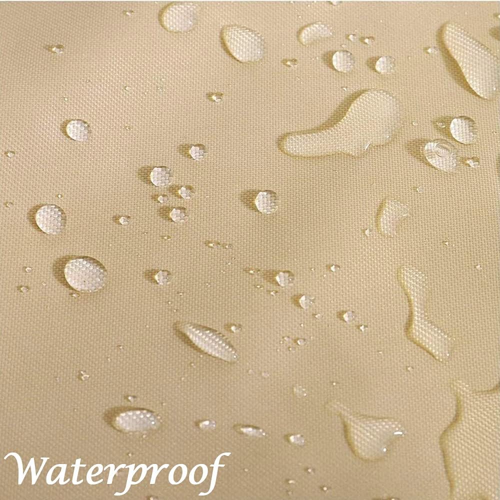 Patio Cool Bar Side Table Cover for Keter 7.5 Gallon Cool Bar Waterproof Patio Cooler Bar Table Cover for Outdoor Side Tables (Round, 21" Dia x 23" H), Beige : Patio, Lawn & Garden