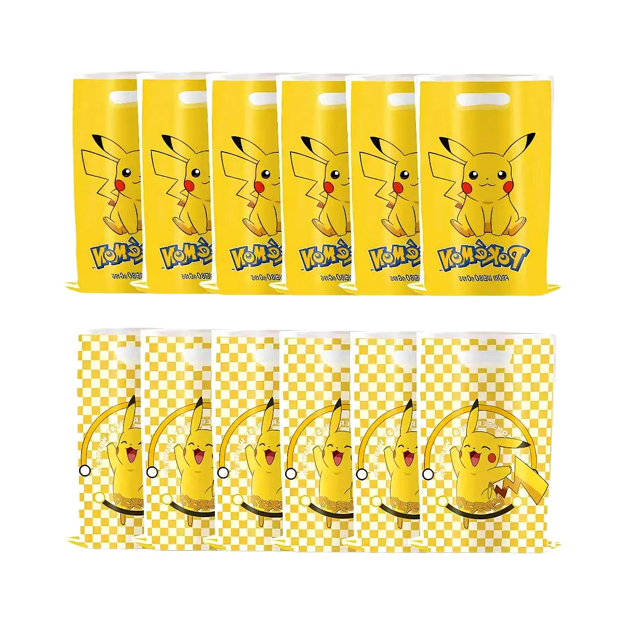 ZRE 30PCS Cute Pokemon party gift bags supplies and decorations Perfect for cartoon parties ideal for kids and
