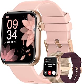 KACUBAKU Smart Watches for Women, Fitness Tracker for Android and iPhone, Sleep/Blood Oxygen/Heart Rate Monitor, Bluetooth…