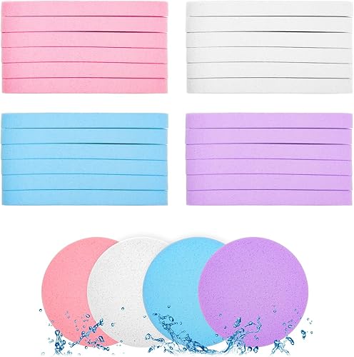 PVA - 120 esponjas faciales comprimidas faciales para mujeres, esponja de maquillaje profesional Coldairsoap PVA, almohadillas de eliminación
