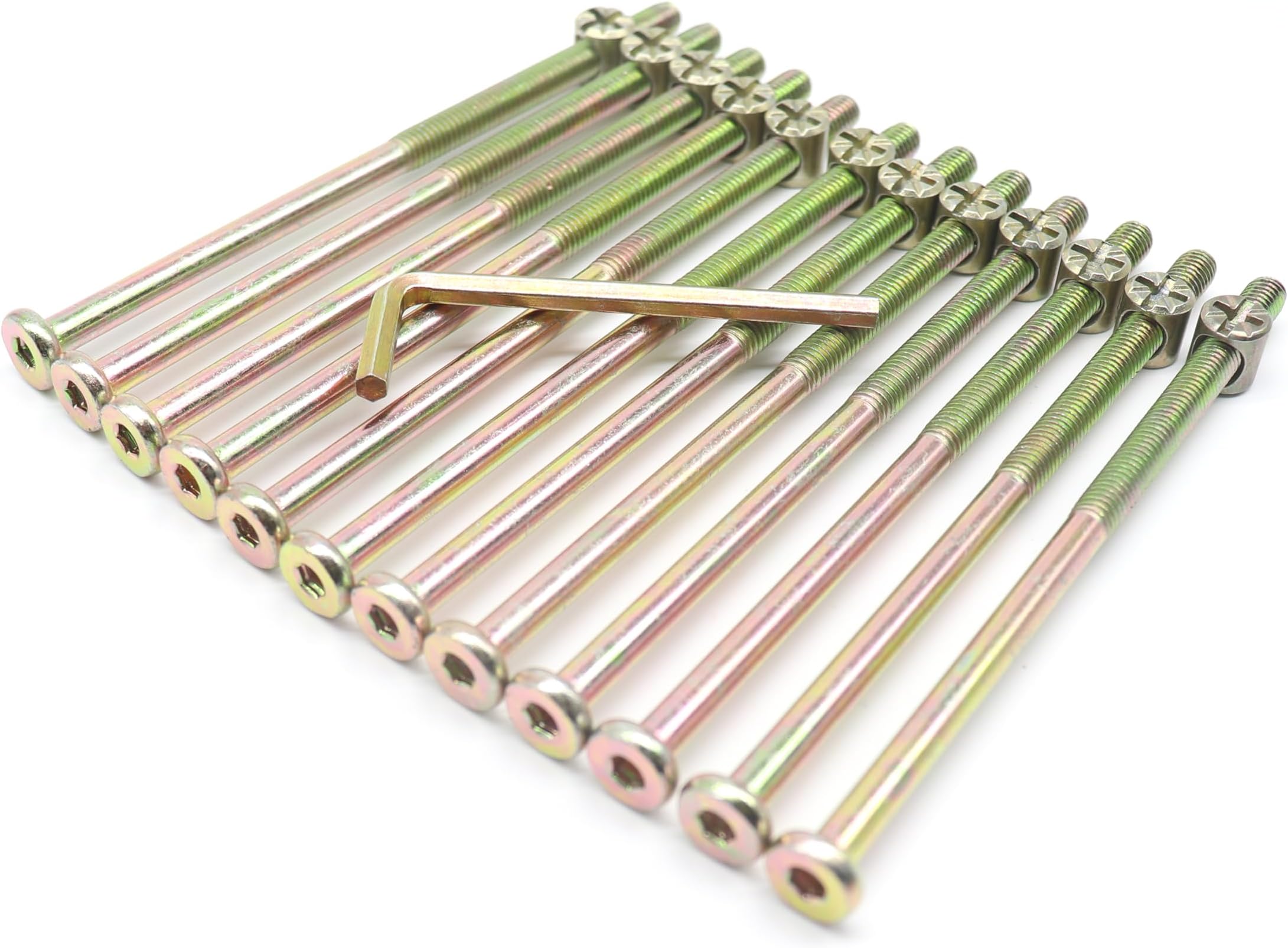 Furniture Connecting Bolts M6 Threaded Furniture Connector Bolts - Hex Flathead Allen Key, For Bunk Beds, Cots M6 Bolt Assortment - Foto 7