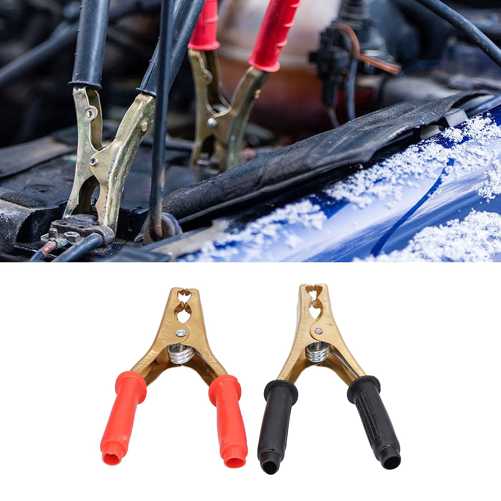 Morsetti per batteria 200 A, morsetti isolati, rosso e nero, con rivestimento isolante per auto, camion, auto, barca, cavo di ricarica (6)