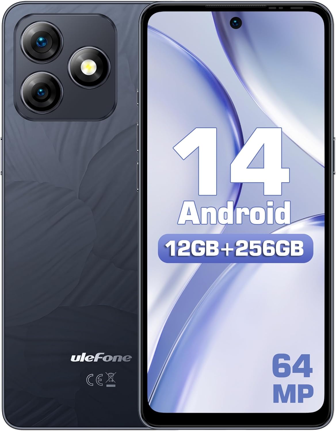 Ulefone Note 18 Pro front and back view