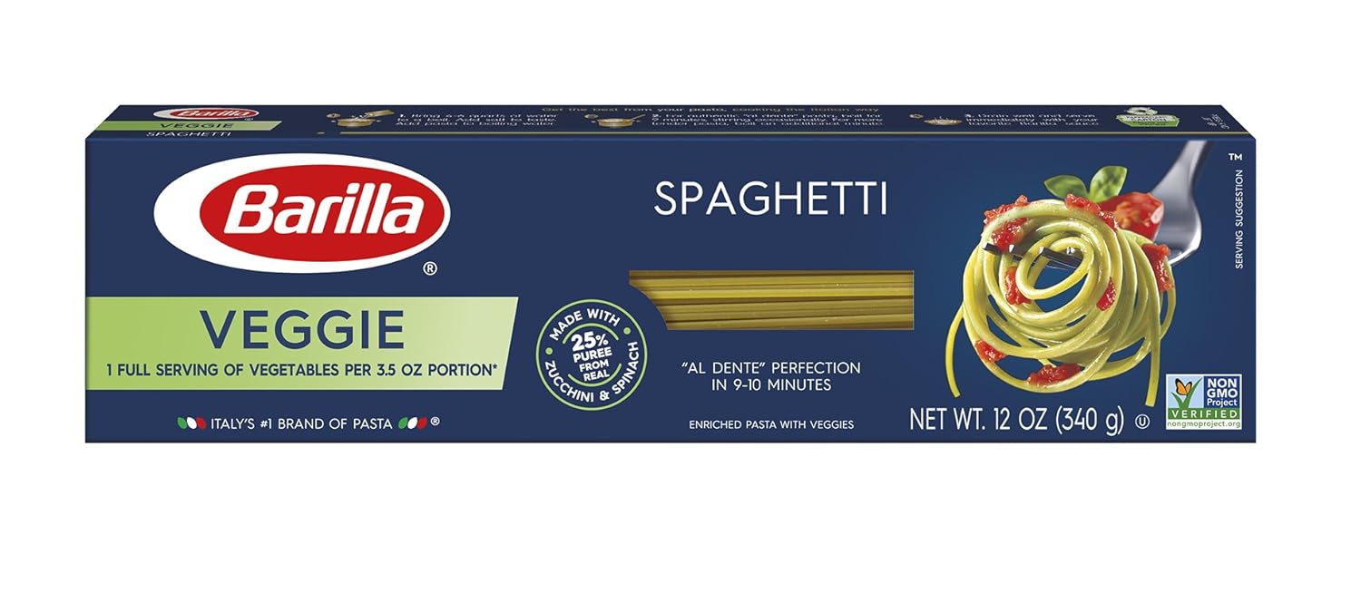 Barilla Veggie Spaghetti Pasta, 12 Oz Grocery & Gourmet Food