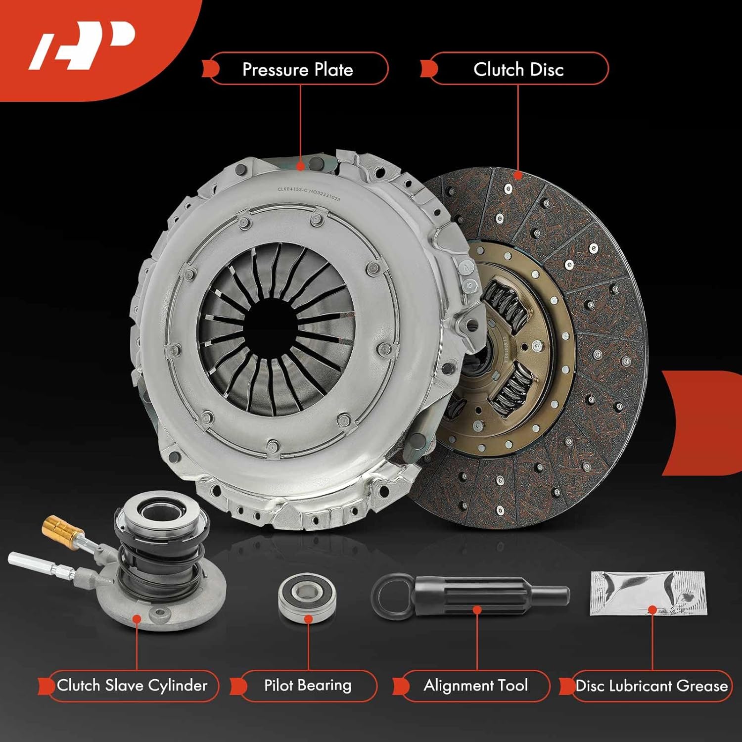A-Premium Transmission Clutch Kit Set Compatible with Chevrolet Blazer 1996-2005, C1500/K1500 1996-1998, P30 1996-1999, S10 1996-2004 & GMC C1500/K1500 1996-1998, Jimmy, P3500, Sonoma & Isuzu Hombre