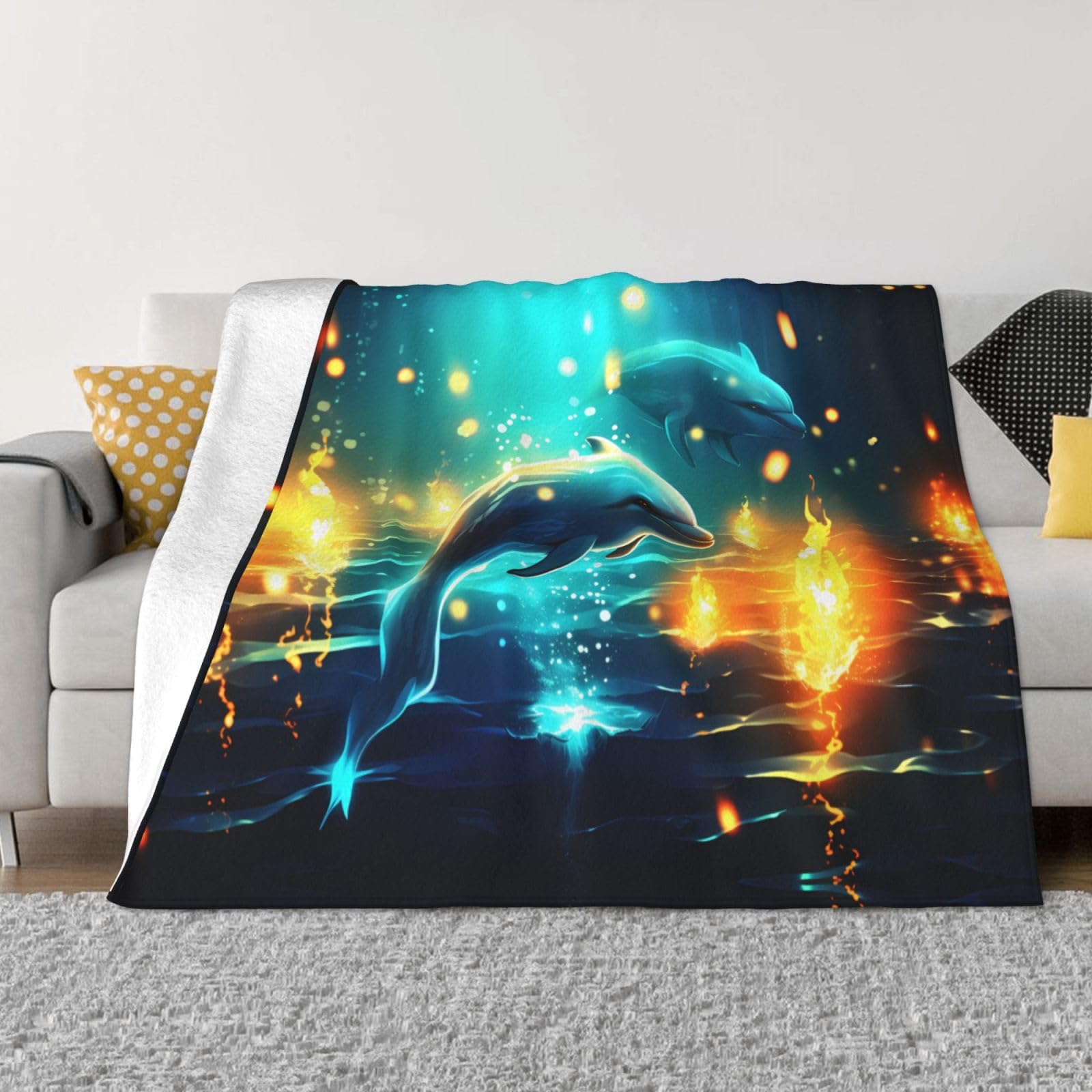 Couverture en flanelle pour soirée cinéma et canapé confortable
