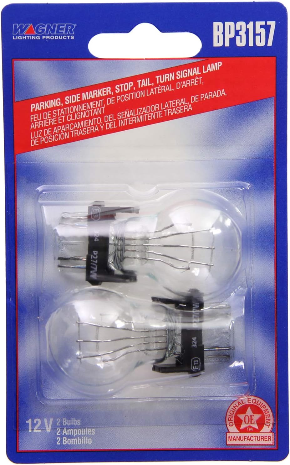 Wagner Lighting BP3157 Standard Multi-Purpose Light Bulb Card of 2