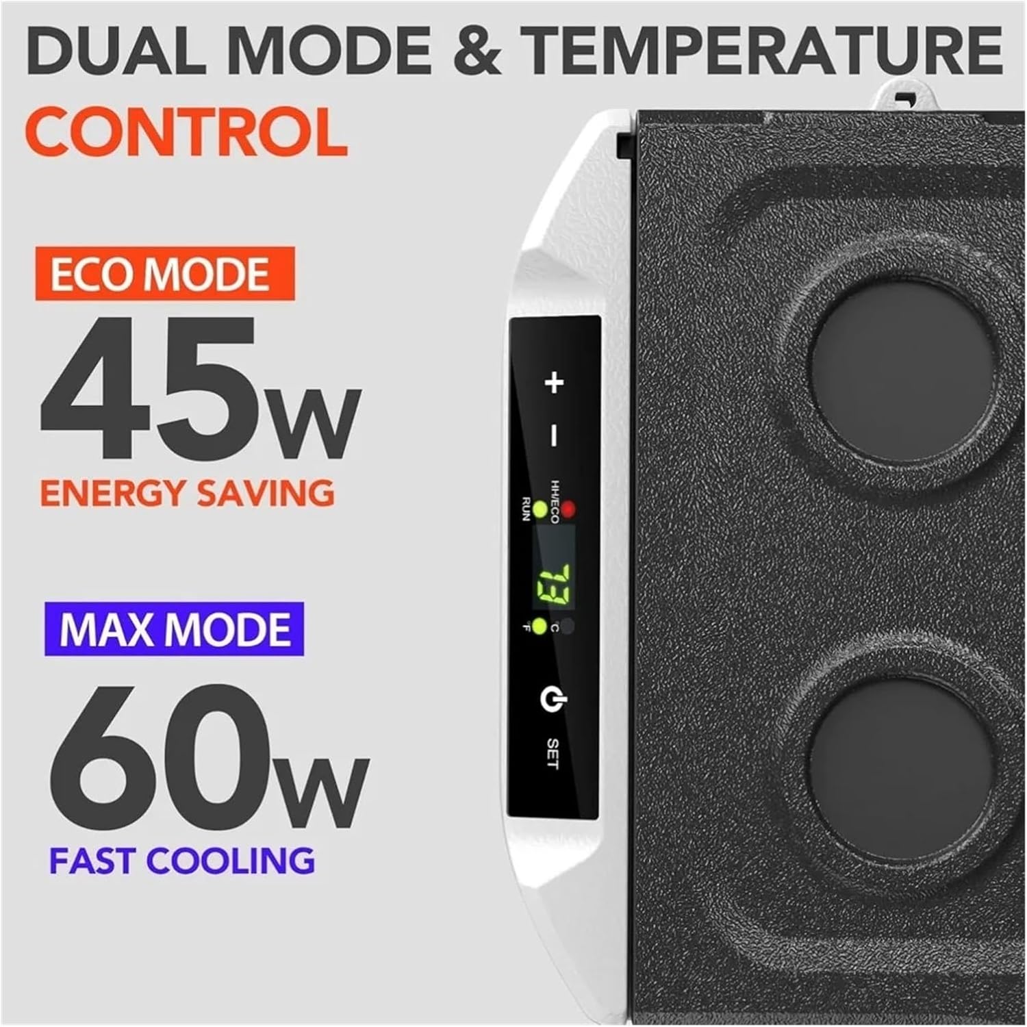12V Car Refrigerator, 32QT (30L), 12V Compressor Electric Cooler -4 ° F~68 ° F, 12/24V DC And 110-240V AC, Used For Camping(23QT)
