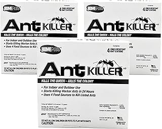 Homeplus™ Ant Killer AB, Metal Bait Station, Ants Killer for House, Ant Traps Indoor & Outdoor, 12 Pack