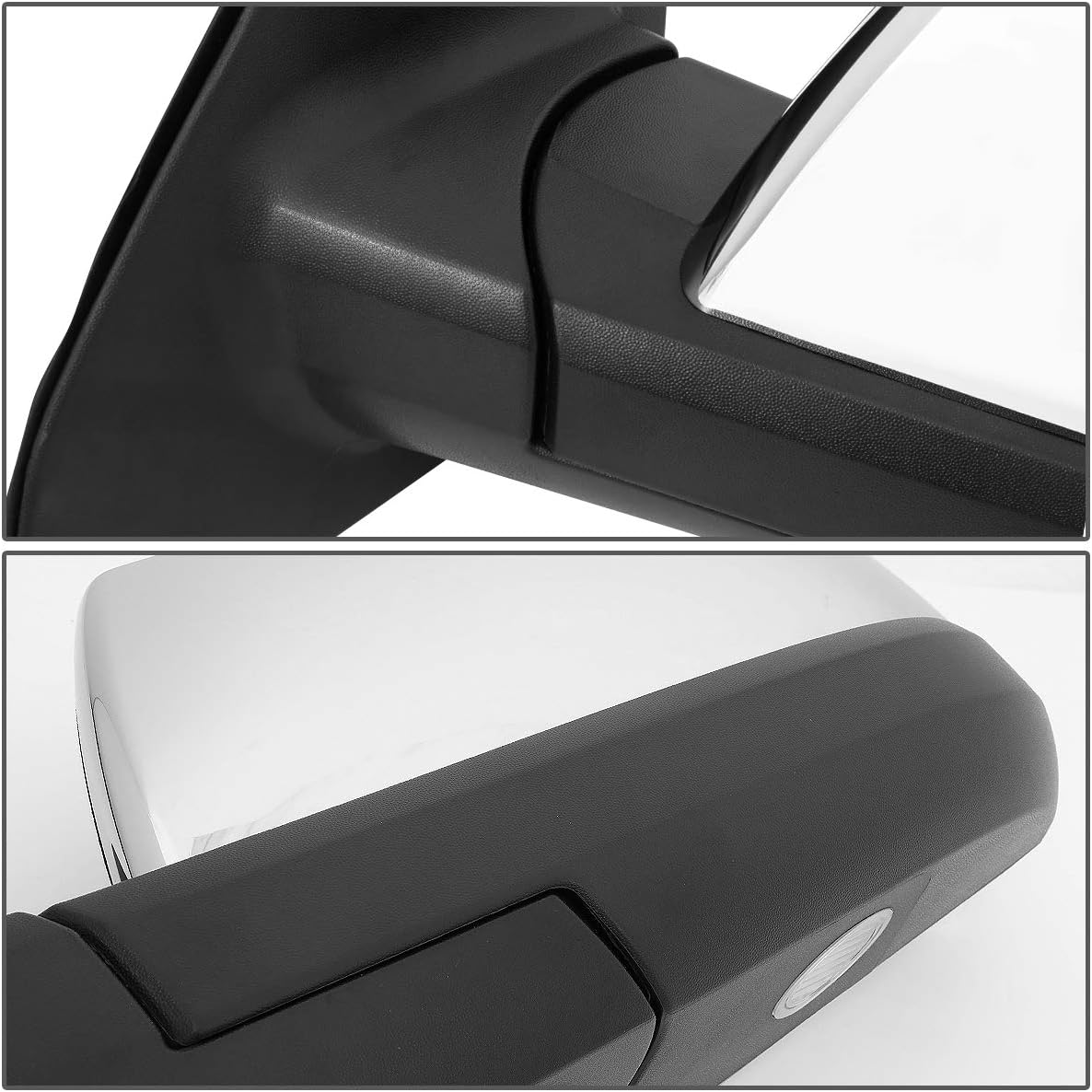 DNA Motoring MR-OEM-030-L Factory Style Left Side Powered+Heated Rear View Mirror Chrome