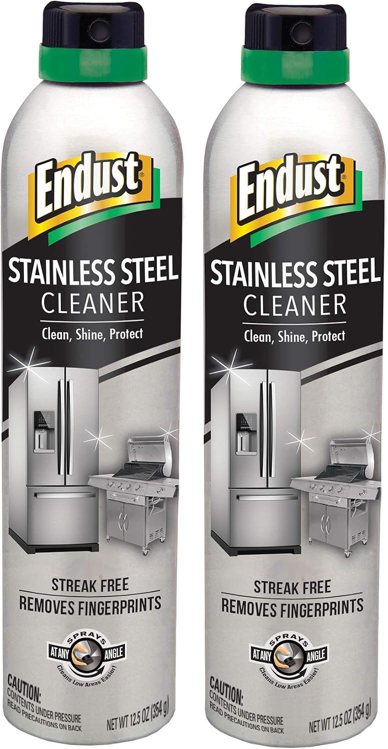 Endust Stainless Steel Cleaner, 2 Count