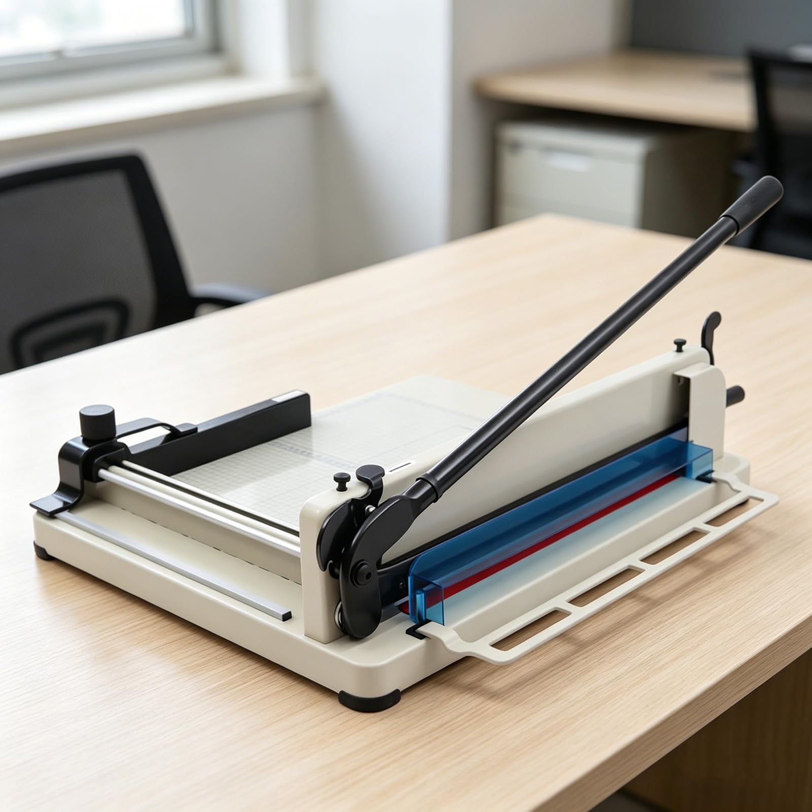 Taglierina a ghigliottina A3, tagliacarte manuale da tavolo, in acciaio massiccio per ufficio, commerciale, fotocopie, stamperia, 400 fogli