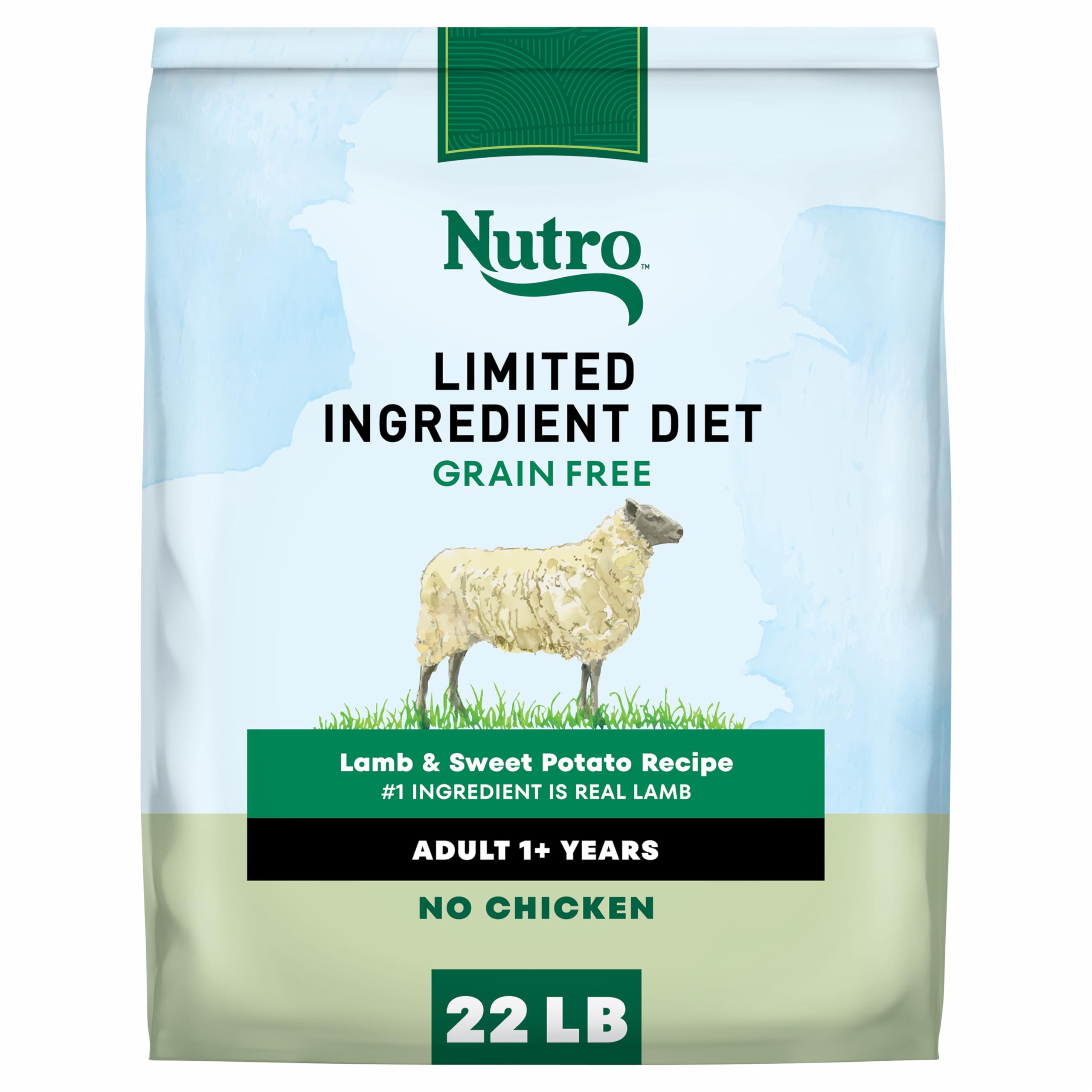 Nutro Limited Ingredient Diet Dry Dog Food, Adult Dog Food Dry Lamb & Sweet Potato Recipe