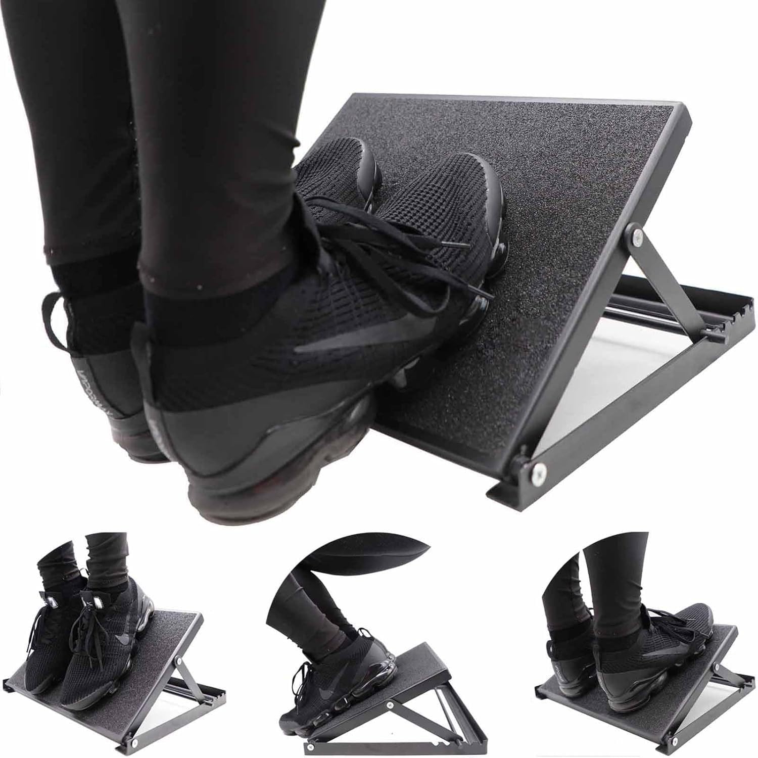 Premium Steel Slant Board,Tavoletta Propriocettiva,Tavola Inclinata Regolabile e Antiscivolo Per Lo Stretching/Cunei Per Squat Profondi e Miglioramento Dello Squat Elevato(Capacità 300 Kg)