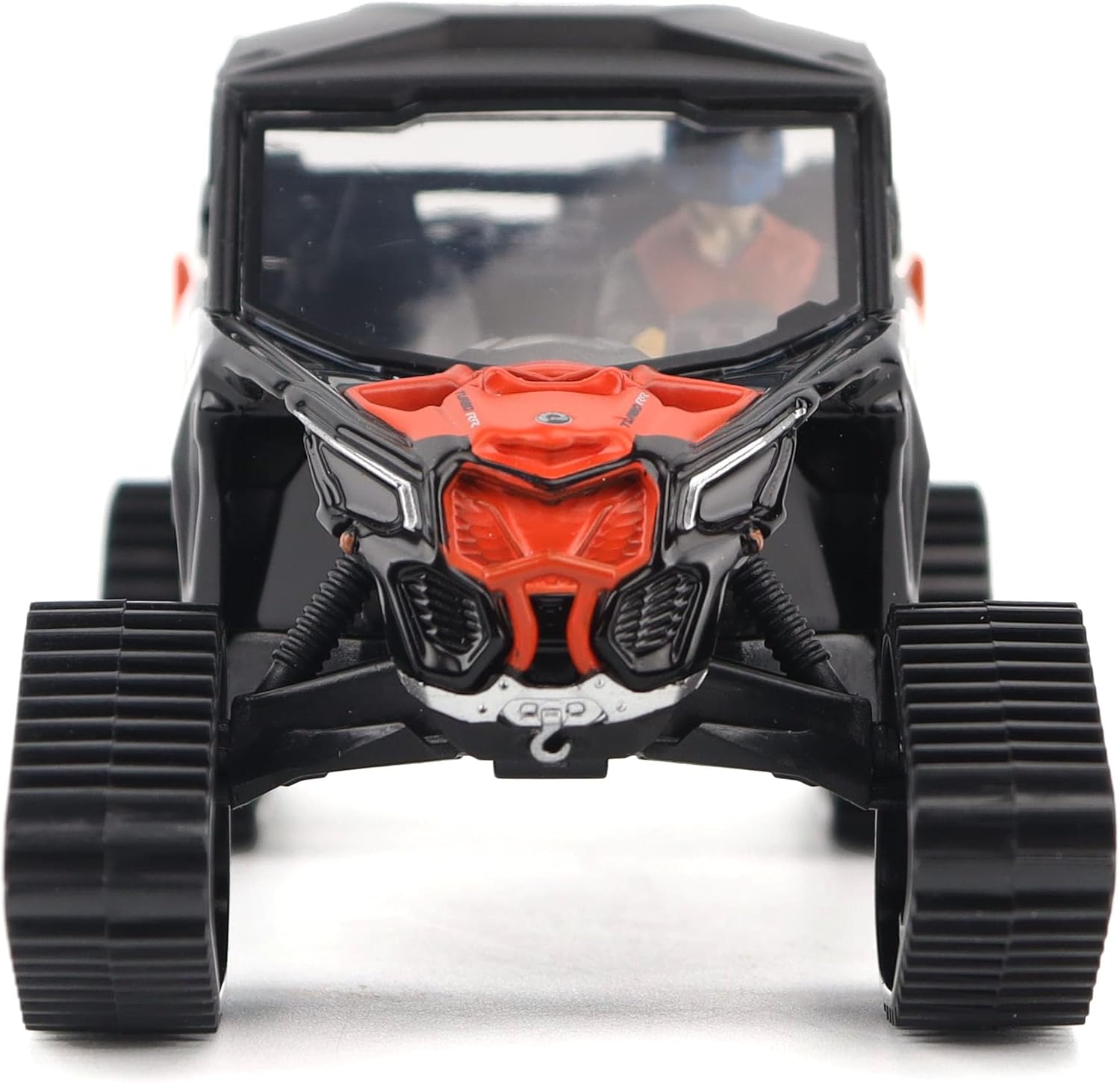 Diecast Masters BRP Bombardier Models 1:32 Scale Diecast Replica Can-Am Maverick X3 X rs Turbo RR Winter Version, Chalk Gray & Magma Red | Item 60004
