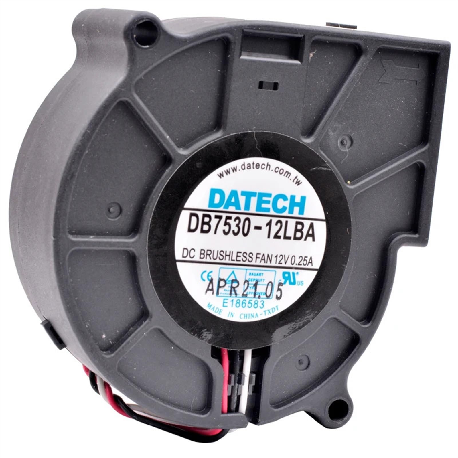 FCARUMIQP DB7530-12LBA 7cm 7.5cm 75mm Blower Hole Distance 80mm DC12V 0.25A Double Ball Centrifugal Cooling Fan