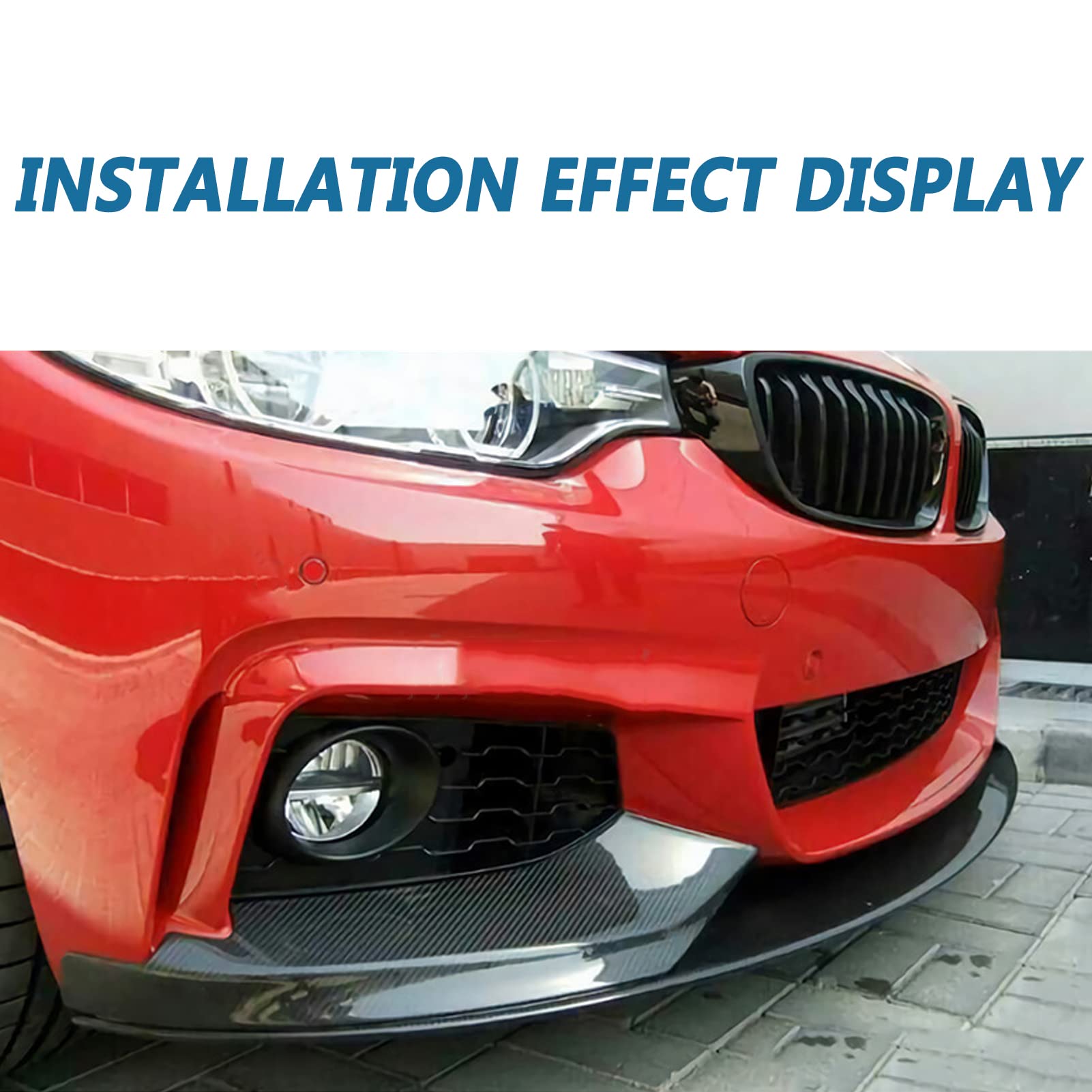 Amazon.co.jp: KZICWN カーボンファイバー フロントバンパーリップ BMW