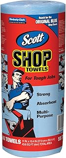 Kimberly-Clark Professional 75130 Scott Shop Towels with 55 per Roll, Blue (Pack of 30)