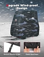 Vista 7 de KEMIMOTO Cubierta para carretilla elevadora, cremallera lateral fácil de conseguir artículos escotilla resistente 420D Oxford compatible