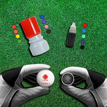 Custom Golf Ball Markers - Personalized Long Lasting, Includes Ink Bottle - Perfect for Golf Enthusiasts - Stand Out on The Course with Unique Markings - Golf Accessories Gift