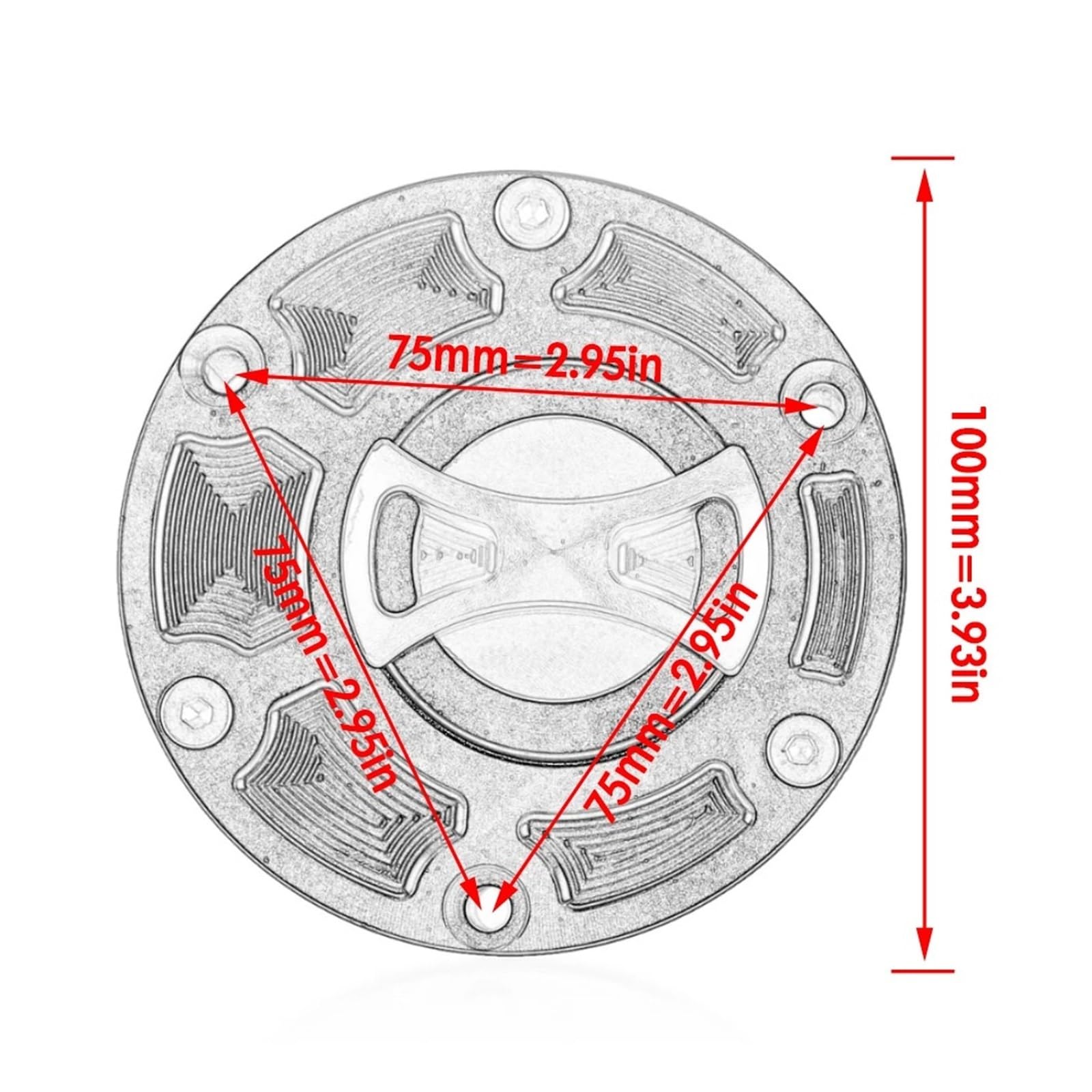 Tappo Serbatoio Gas Moto Tappo Serbatoio Carburante Con Serratura Per Moto, Coperchio Valvola Di Sfiato Per Benzina, Per G310R, G 310 R 2016-2020, G310GS, G 310 GS 2017-2020(Orange)