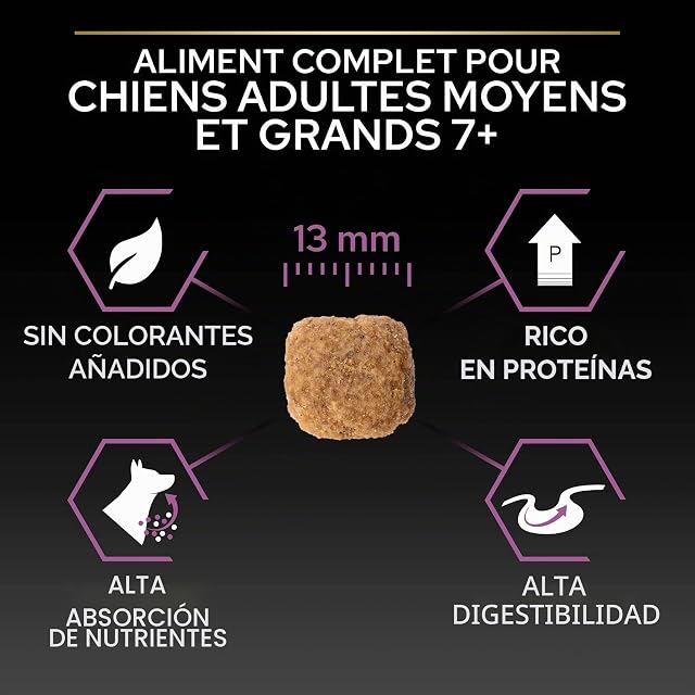 Foto 8 de 8 de Pro Plan Purina Medium Large Adult 7+ Sensitive Skin OPTI Derma Salmon Comida para Perros - 3000 gr