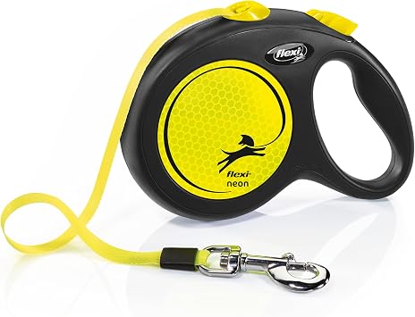Flexi New Neon Retractable Lead Large Tape 5M, Neon