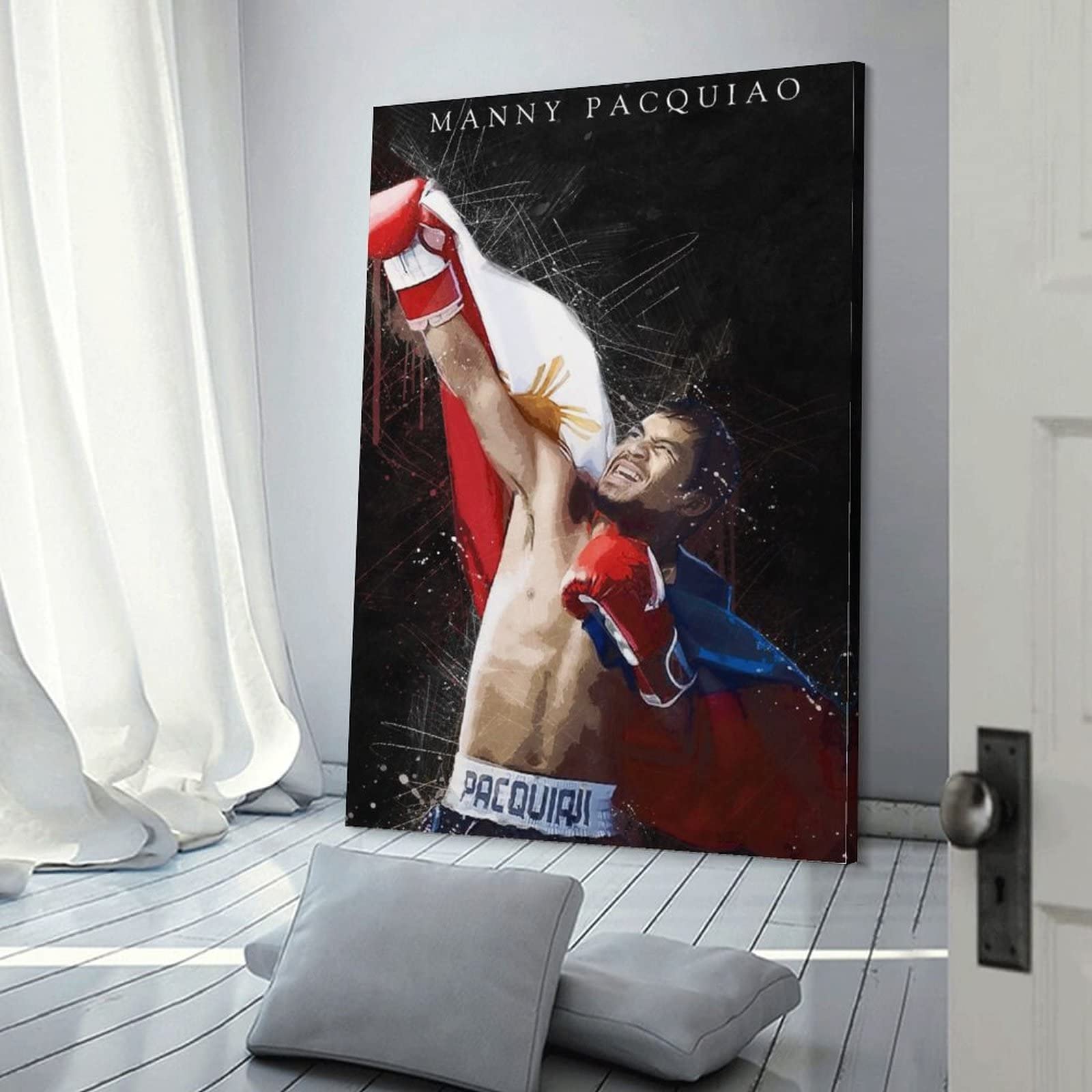 激レア　パッキャオ　油絵用キャンパス ポスター　直筆サイン入り 激レア パッキャオ 油絵用キャンパス ポスター 直筆サイン入り 激レア