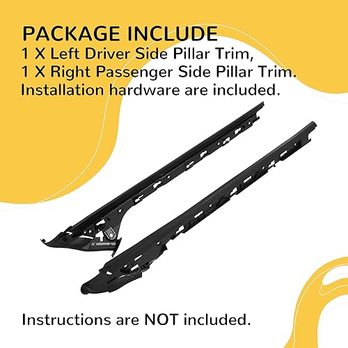 Miniatura 6 de KUAFU Par de soportes interiores de montaje de moldura de pilar A compatibles con Ford Explorer 2011-2019 de repuesto para BB5Z-7803136-BA