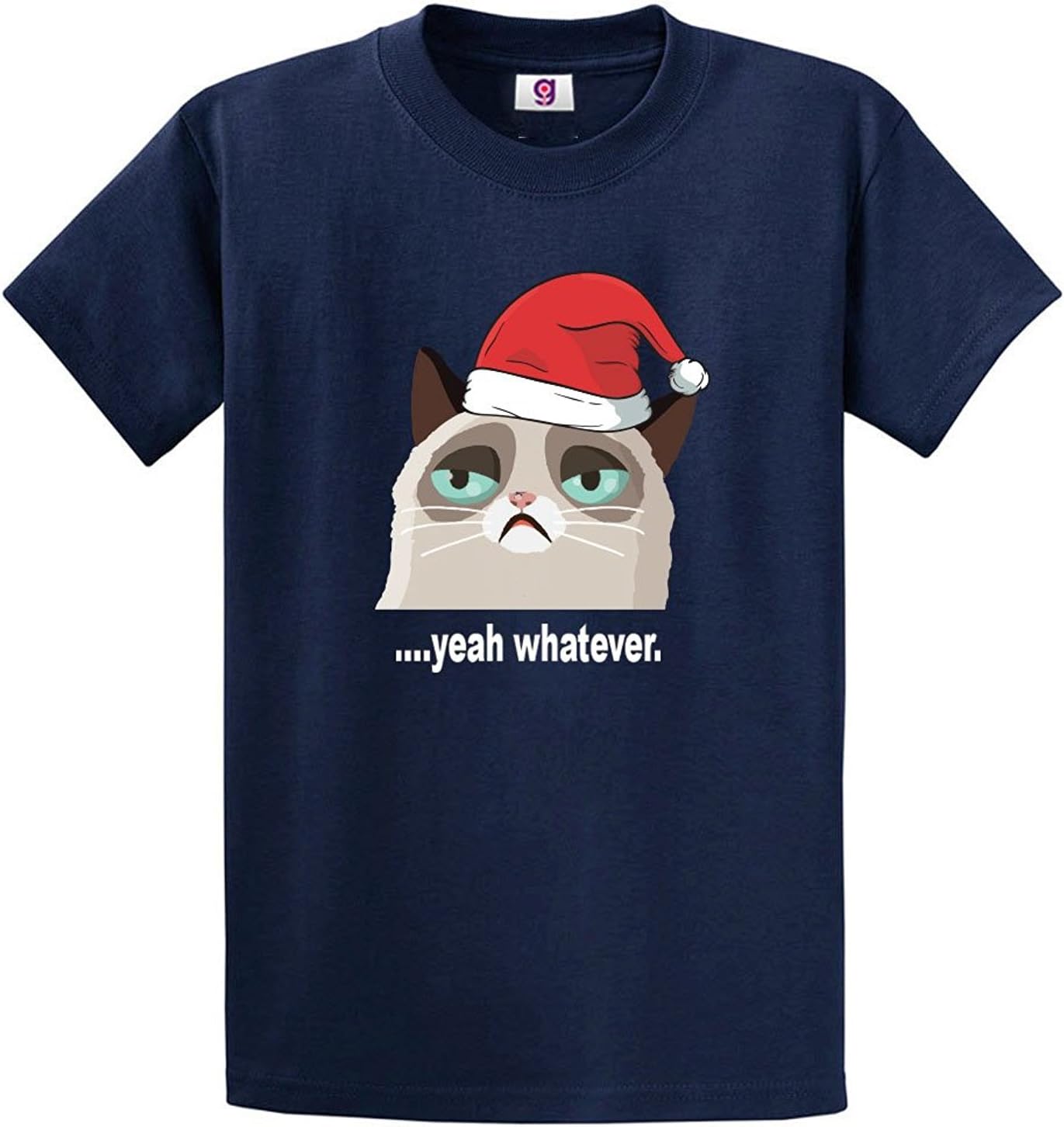 Funny Inspired Grumpy Cat Yeah Whatever Christmas t-Shirt Top Tee Unisex