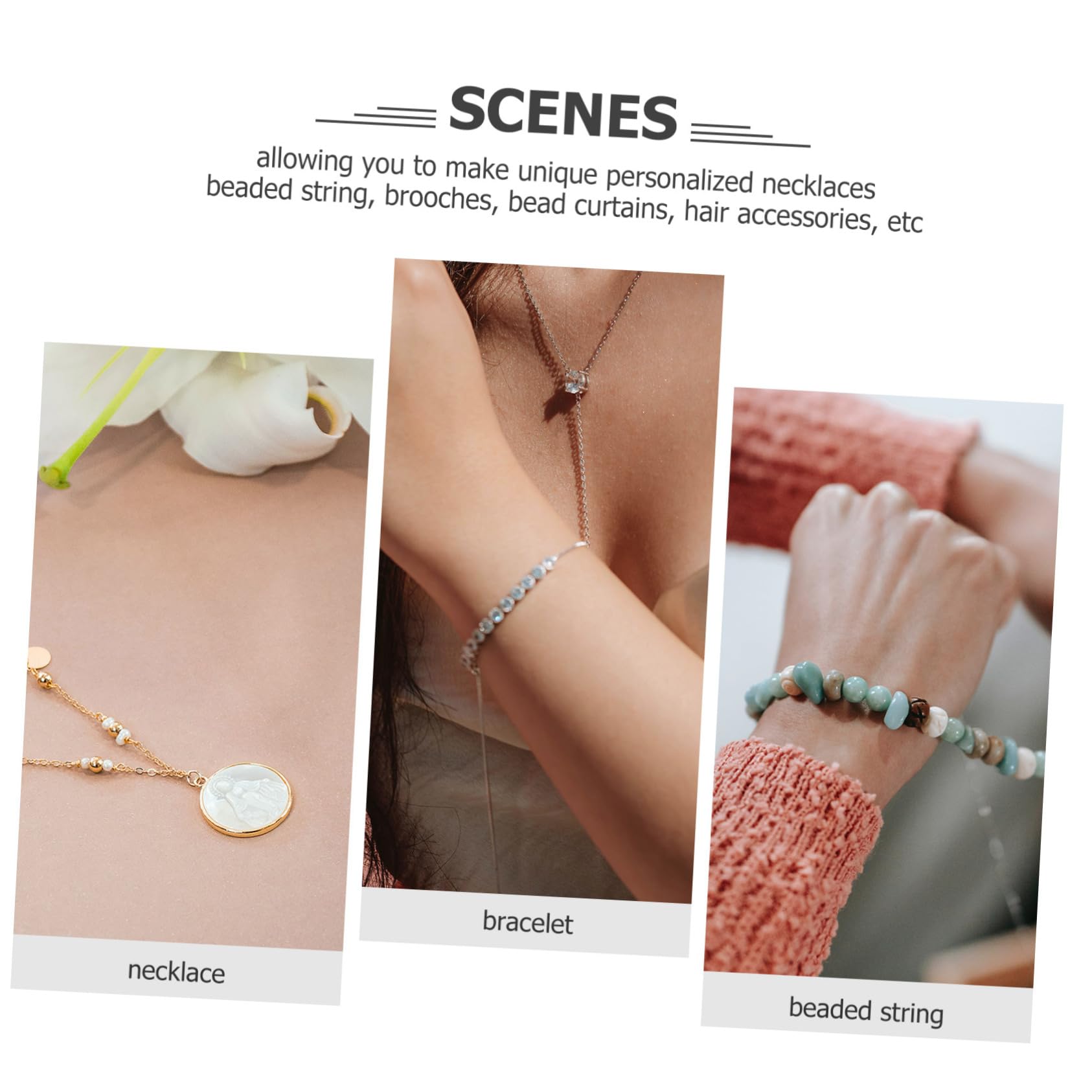 Angoily 750 Piezas Abalorios de Redondos para Pulseras DIY Manualidades Joyería Accesorios para Hacer Collares y Guirnaldas