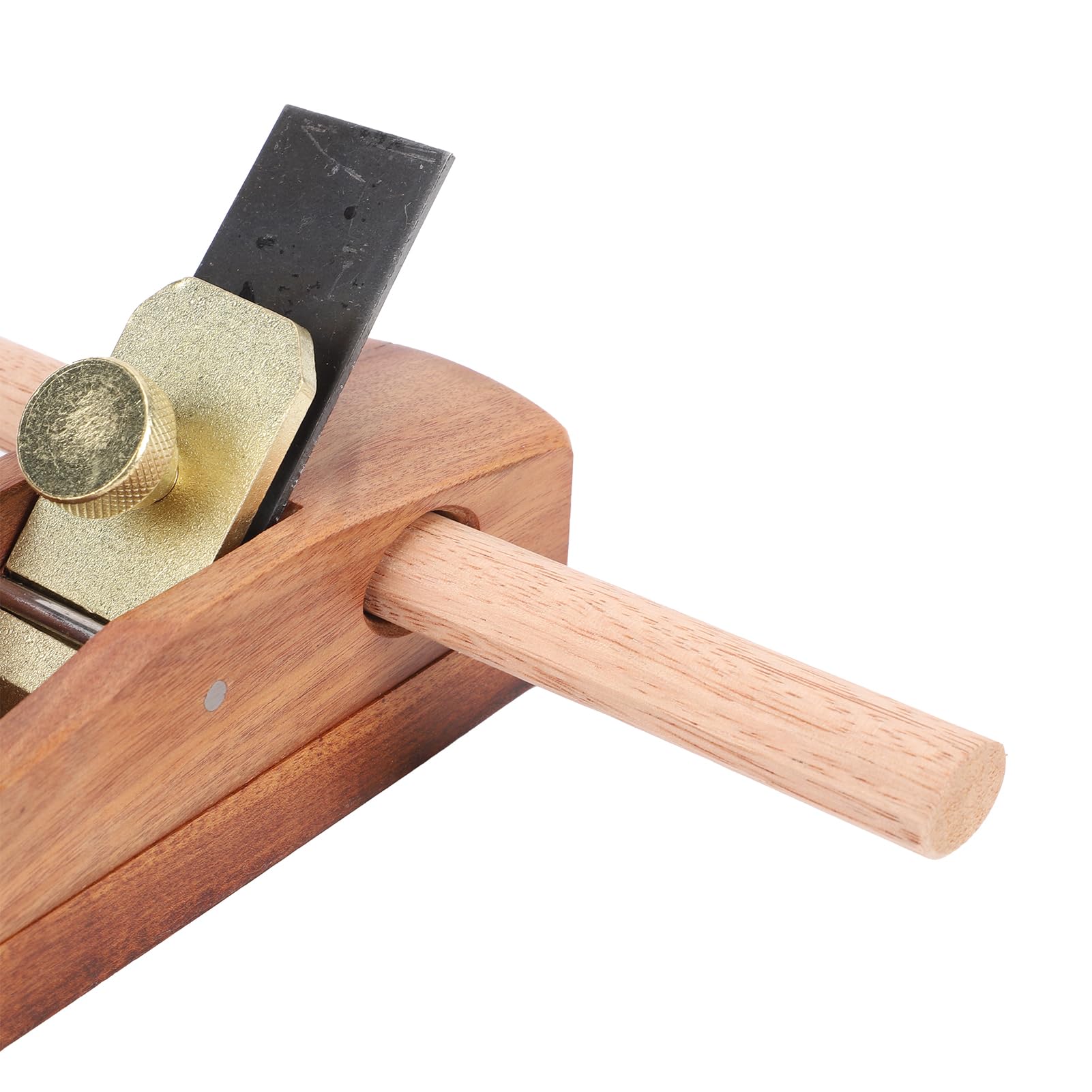 Jeffergarden Pialla in Legno, Pialla a Mano in Palissandro Rosso per | Lama in Acciaio per Utensili, Leggera per Progetti Artigianali, Base Piatta Lucidata, Uso per Scanalatura e Modellatura